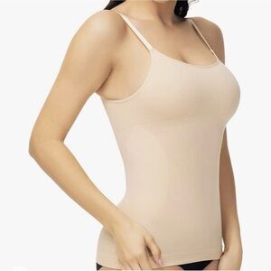 ATTLADY Nude Pull On Stretch Compression Shapewear / Shaper Cami / Tank Top.